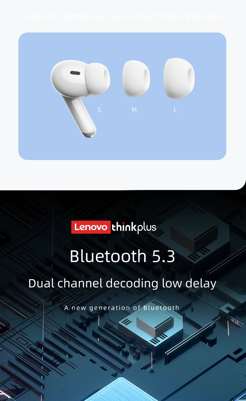 Lenovo Thinkplus XT88 in Ear Bluetooth Earphones with Dual Microphones, Stereo Noise Reduction, Bass HIFI Touch Earphones RELUX.STORE