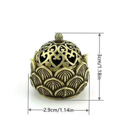 1pc Hollow Lotus Incense, Burner Hollow Incense Serving Tea Table Ornament, Mini Incense Burner RELUX.STORE