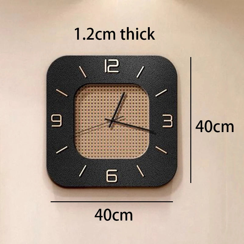 Retro Wall Clock Modern Living Room Luxury Wall Led Watch Nordic Minimalist Clocks Bedroom Silent Clock Interior Ornaments