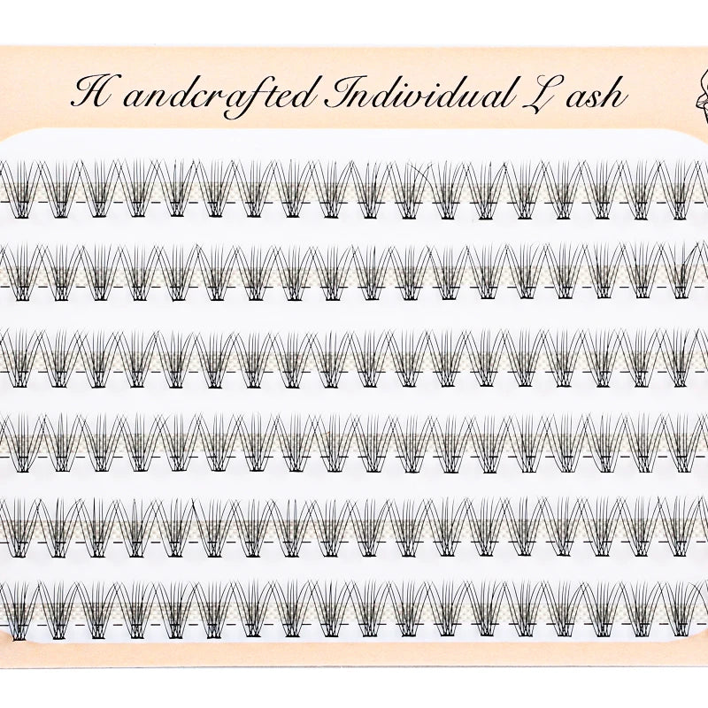 6 Rows 120 Bundles Eyelash Extension Natural Russian Volume Faux Cils Eyelashes Individual 10/20/30D Cluster False Lashes Makeup RELUX.STORE