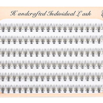 6 Rows 120 Bundles Eyelash Extension Natural Russian Volume Faux Cils Eyelashes Individual 10/20/30D Cluster False Lashes Makeup RELUX.STORE