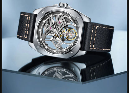 AESOP Tourbillon Watches For Men Mechanical Fashion Watch Waterproof Skeleton Tourbillon Movement Sapphire Mirror Official Store