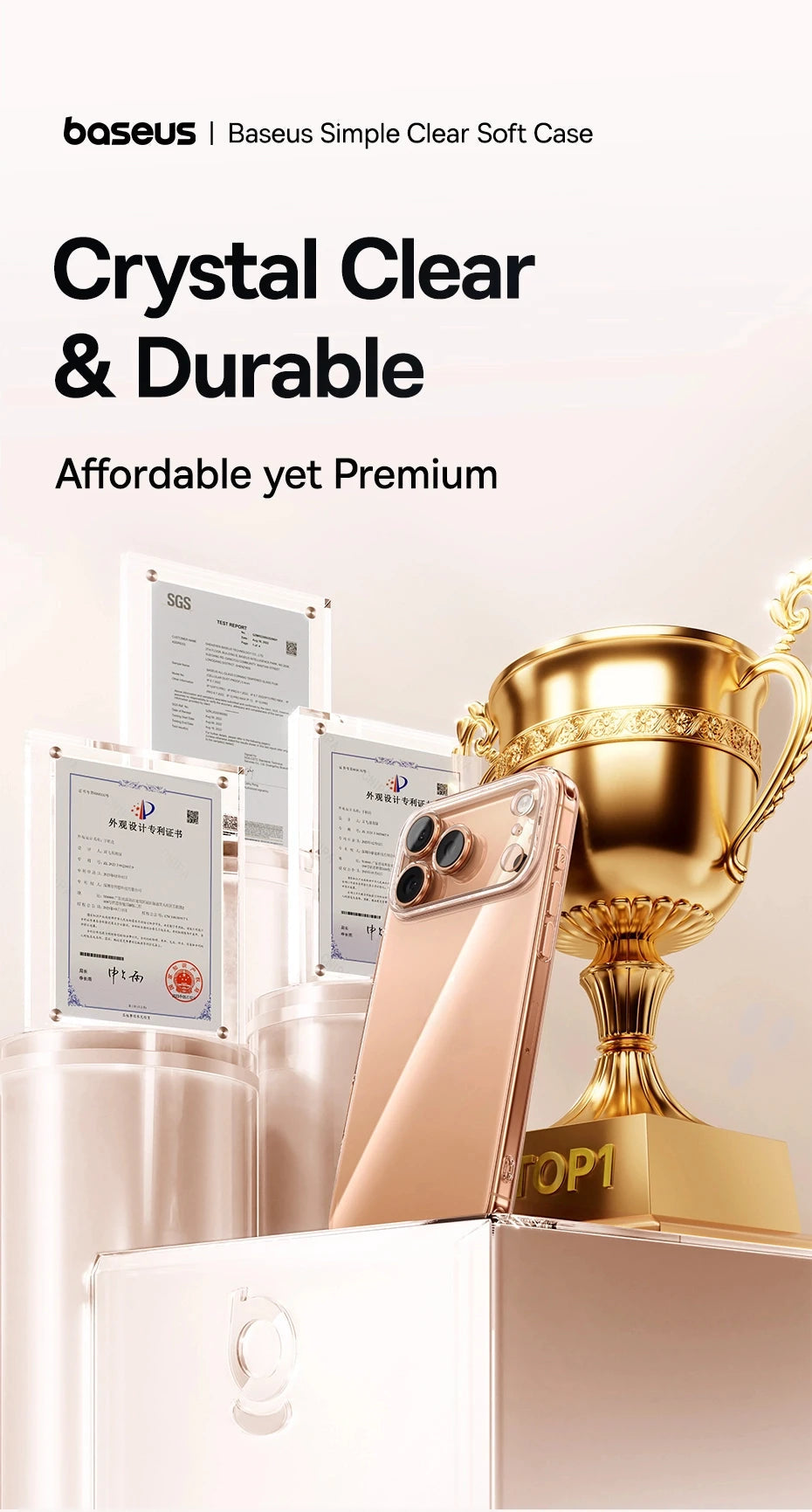 Baseus Clear Case For iPhone 17 Pro Max Soft TPU Case For iPhone 17 Air Anti-drop Ultra Thin Cover For iPhone 16 15 Pro Max Case RELUX.STORE