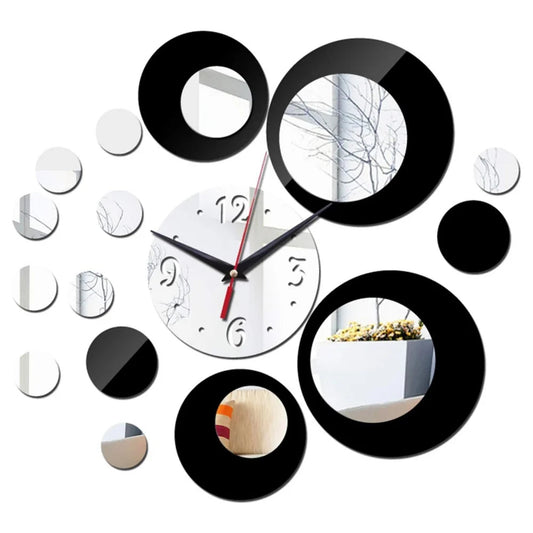 2024 New Wall Clock Watch Quartz Acryli Mirror Modern Wall Stickers 3D Arrival Design Luxury Cllocks Living Room Decration RELUX.STORE