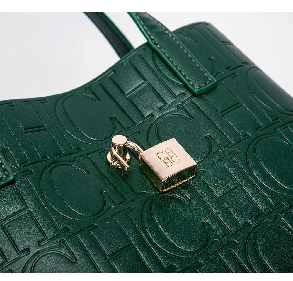 Classic Simple Solid Color Women's New 2024 Large Capacity Handbag Letter Element Women's Handbag RELUX.STORE