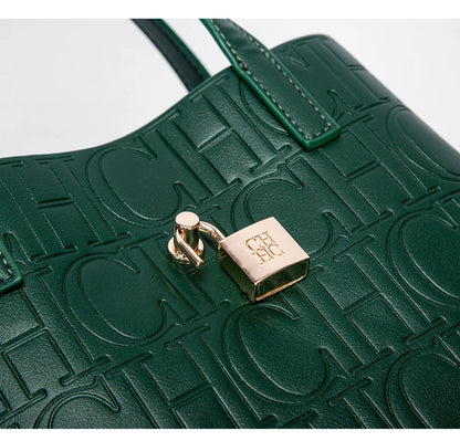 Classic Simple Solid Color Women's New 2024 Large Capacity Handbag Letter Element Women's Handbag RELUX.STORE