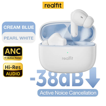 Realfit F3 ANC Active Noice Cancellation Bluetooth Earphones ENC Call HIFI Stereo Superb Bass Wireless Earbuds Sport Gaming RELUX.STORE