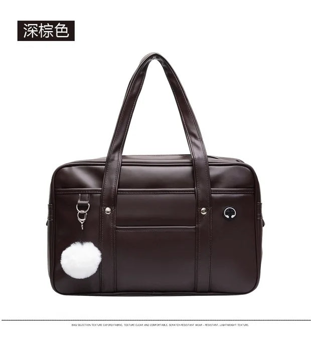 Japanese Casual PU Shoulder Bag Junior High School Students School Bag Handbag Anime Uniform Bag Tote Bags for Women Bolsos RELUX.STORE