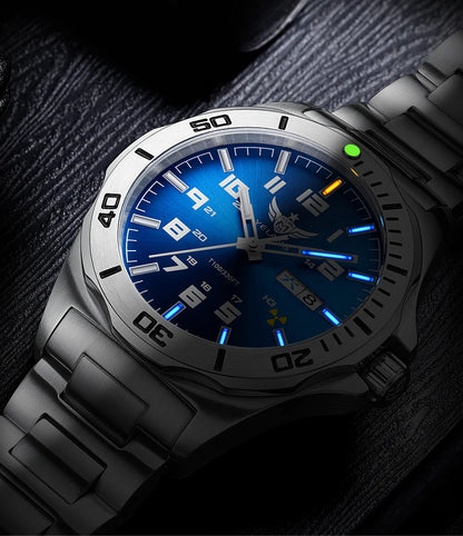 Yelang V1019 Brand 44MM Men Watch NH36 100M PROFESSIONAL WATERPROOF Deep Diving Mechanical Automatic Watch Sapphire Lens Reloj