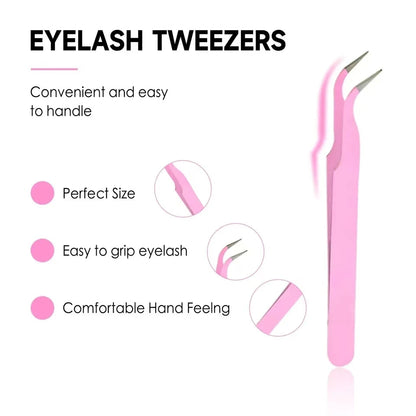 DIY Lashes Extension Kit Lash Bond and Seal Remover Eyelashes 200 PCS Clusters Makeup Tools for Gluing Lashes Gluing Glue RELUX.STORE
