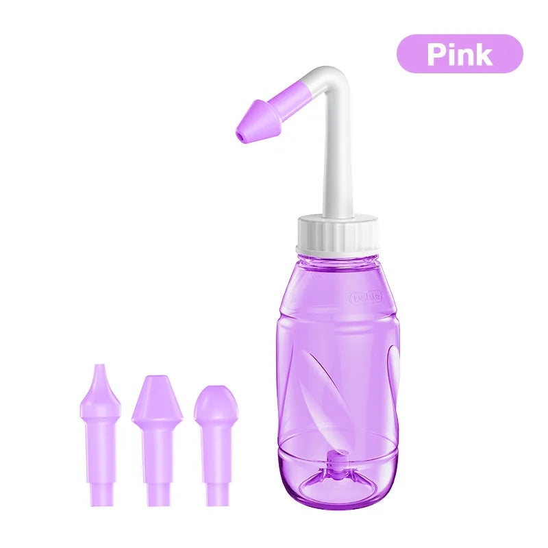 330ML Nasal Wash Sinusitis Nose Cleaner for Adults Child Allergic Rhinitis Treatment Nasal Irrigator Neti Pot Nose Cleaning Tool