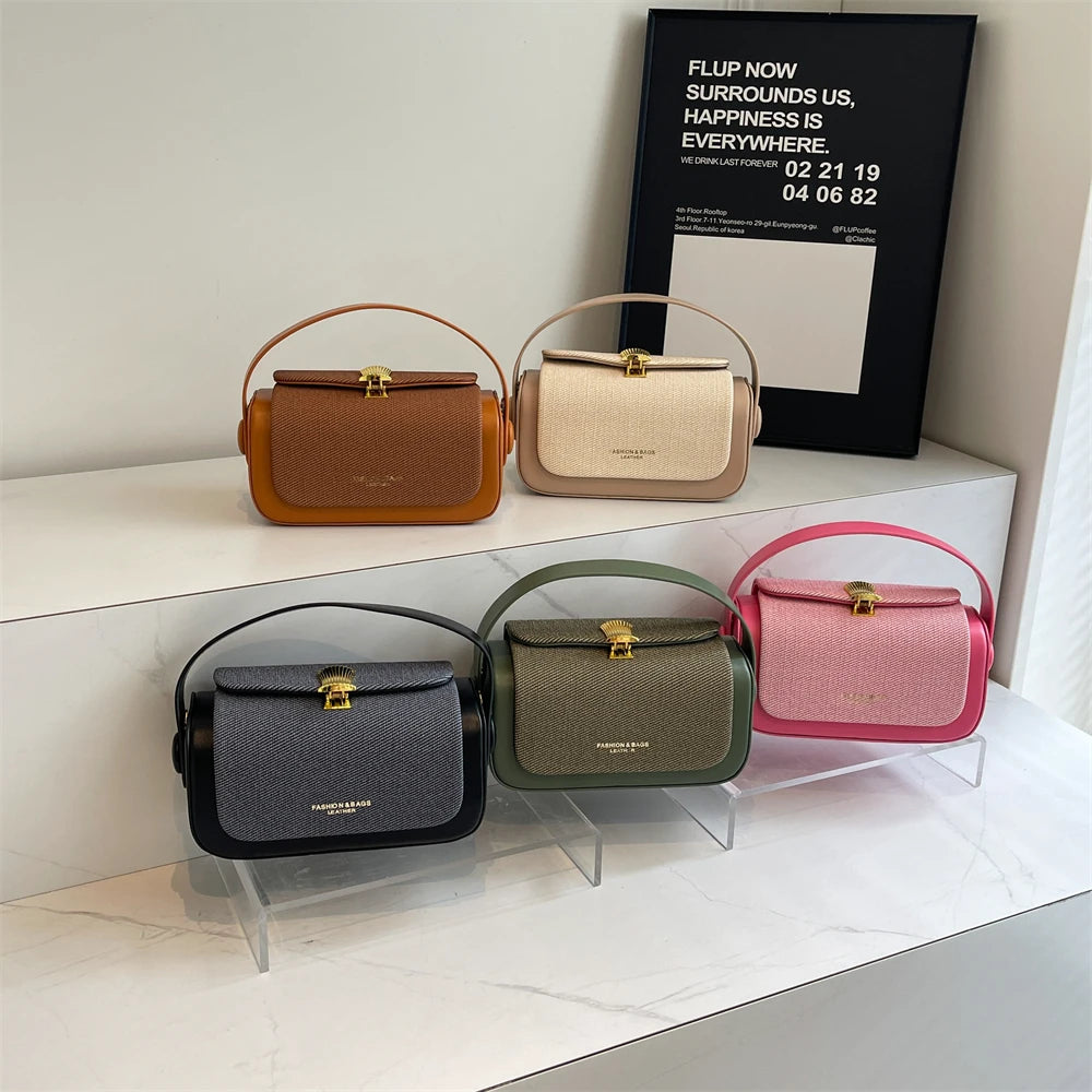 Simple Fashion Mini Square Women Crossbody Bags 2024 Luxury Designer Purses And Handbags Box Shape Pure Color Shoulder Satchels RELUX.STORE