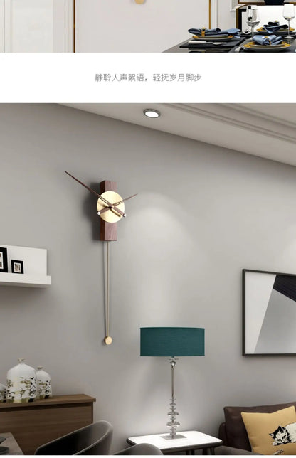 Minimalist clock living room home wall clock modern simple wall hanging