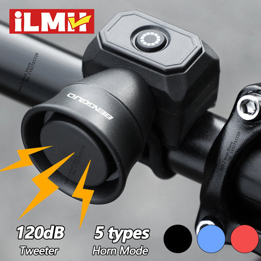 Bicycle Horn Mountain Bike Mini USB Charging Waterproof Electronic Bike Bell Riding Equipment Children's Scooter Accessories