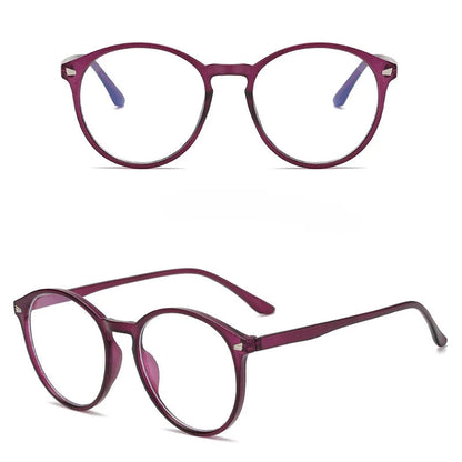 Photochromic Anti Blue Rays Computer Glasses Women Vintage Round Frame Gaming Glasses Men Anti Eyestrain Light Blocking Eyewear RELUX.STORE