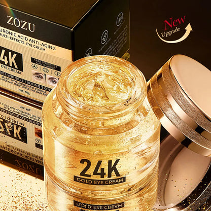 24k Gold Hyaluronic Acid Eye Cream Anti Dark Circles Eye Bags Firming Moisturizing Eyes Skin Care Prodcuts RELUX.STORE