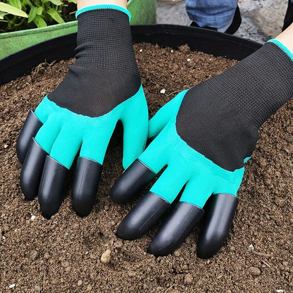 Garden Gloves With Claws - Dig, Plant, Weed & Seed Effortlessly - Protect Your Fingers & Nails