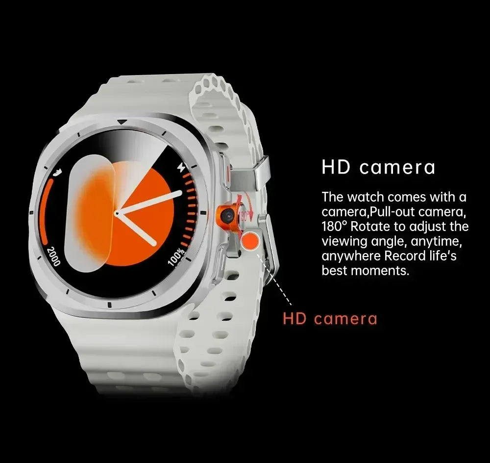 2025 New W7 5G Fitness Smart Watch Full Network GPS NFC Call Information Display Men's Sports Watch Application Download