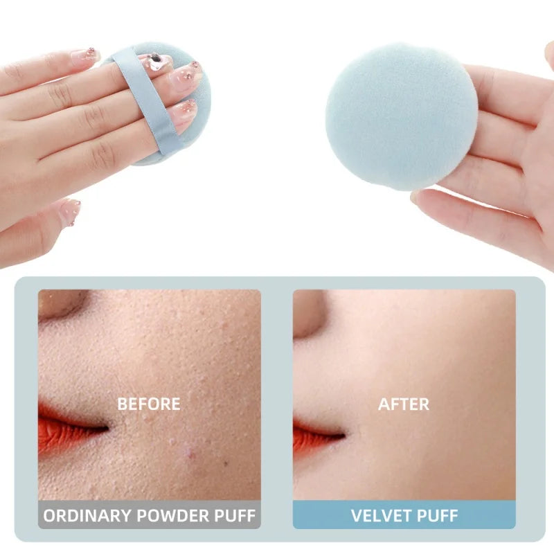 5/10Pcs Round Makeup Sponges Cosmetics Tools Soft Velvet Powder Puff Blender Sponges Facial Foundation Puffs Make Up Accessories RELUX.STORE