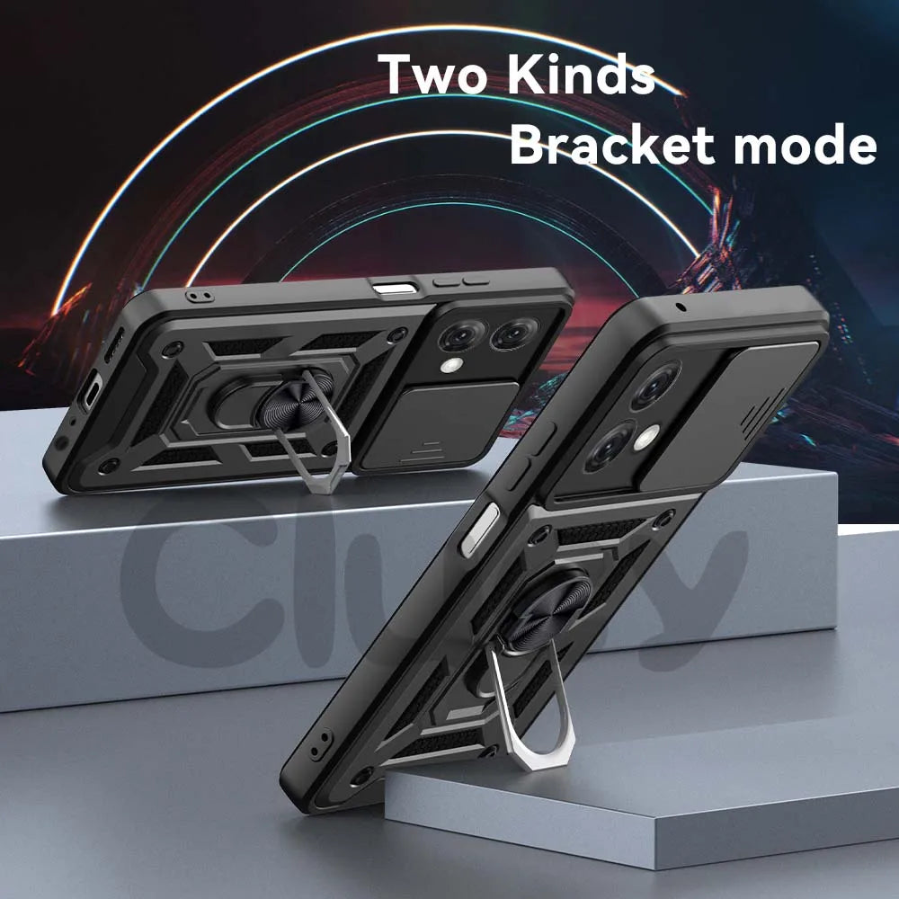 For Motorola Mote G84 G54 G34 G14 G53 G62 G42 G10 G20 G30 E22i E20 E30 E40 Case Slide Camera Shockproof Armor Protect Cover RELUX.STORE