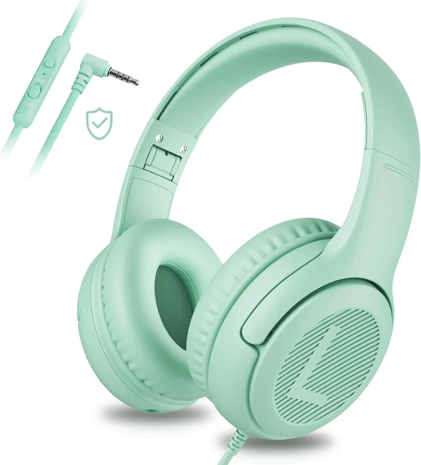 AT2 1/2/3Pcs Headset,3.5mm Surround Stereo Gaming Headphones with Mic Soft Memory Earmuffs for PC,Laptop,Kids for School Toddler