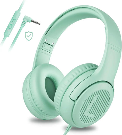 AT2 1/2/3Pcs Headset,3.5mm Surround Stereo Gaming Headphones with Mic Soft Memory Earmuffs for PC,Laptop,Kids for School Toddler