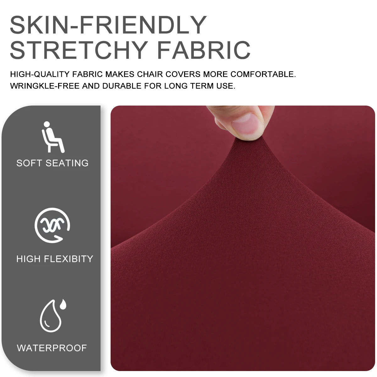 4pcs/set Elastic milk silk water and electricity resistant competitive chair cover, internet cafe gaming hall chair cover