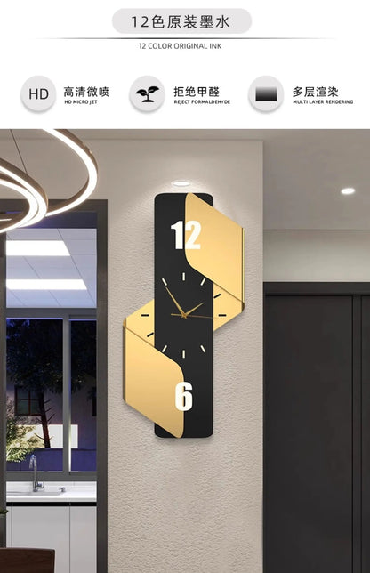 Luxury Digital Wall Clocks Living Room Art Mural Big Size Modern Wall Watch Minimalist Silent Horloge Murale Home Decoration RELUX.STORE
