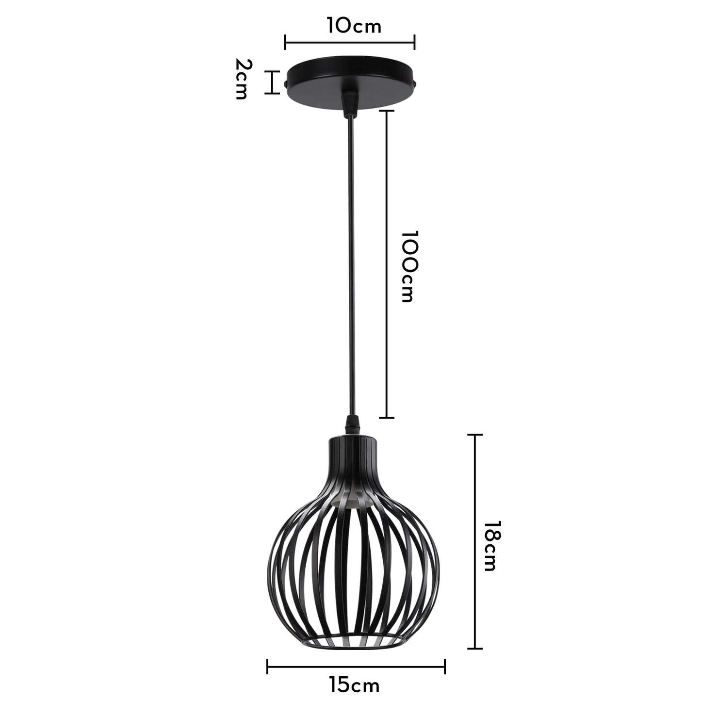 Retro Industrial Pendant Lamp Shade Geometric Modern Iron Lampshade Restaurant Hanging Light Creative Corridor Lighting Fixture