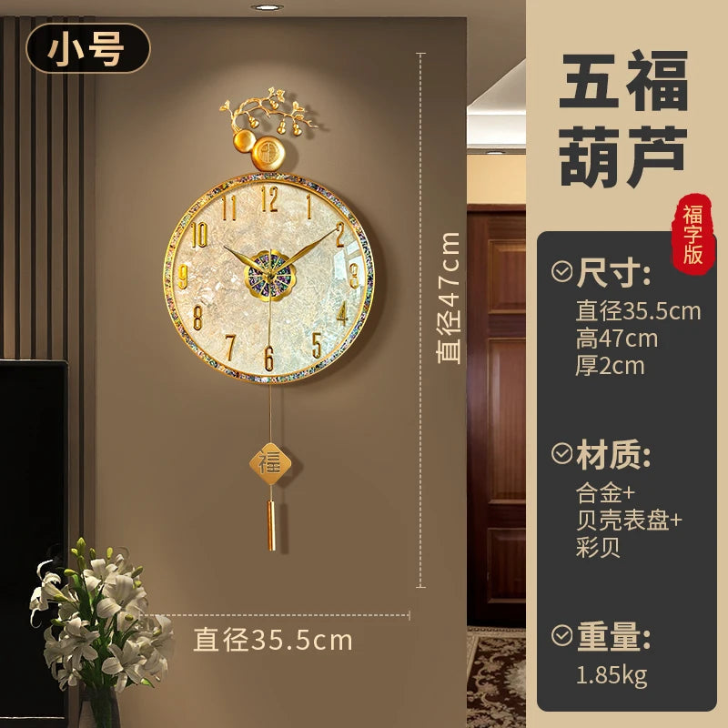 Large Luxury Wall Clocks Modern Cute Restaurant Nordic Fashion Wall Watch Creative Round Relogio De Parede Home Decoration RELUX.STORE