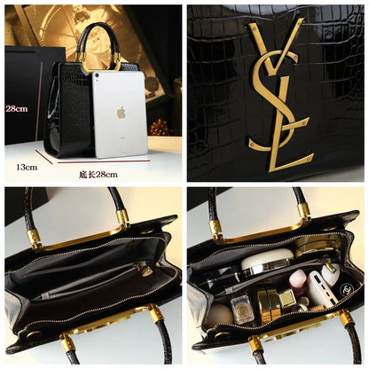 High-grade light luxury handbag 2024 new autumn and winter fashion Tote bag women's crocodile print single shoulder crossbodybag RELUX.STORE