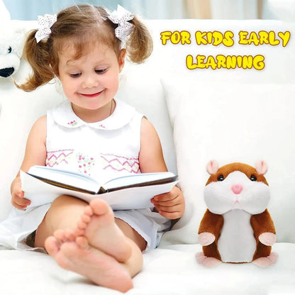 Learn To Imitate Talking Little Hamster Animal Plush Funny Toy Talking Nod Hamster Doll Soothing Crying Baby Toy Kids Gift - RELUX.STORE