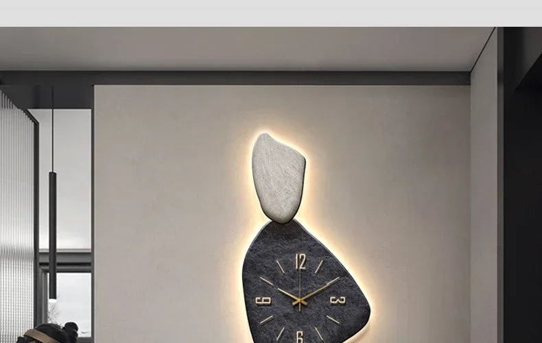 Living Room Wall Clock Decor Light Luxury Unique Wall Clock Large Modern Design Silent Aesthetics Reloj De Pared Wall Decor