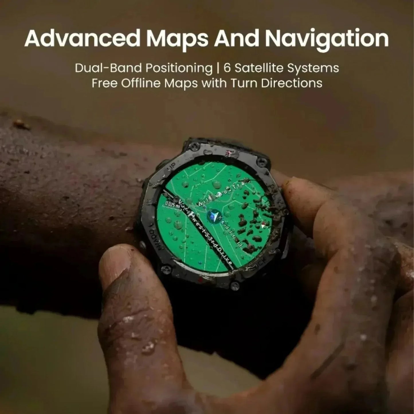 Xiaomi T-Rex 3 For Amazfit New Military gps smartwatc Built-in Compass Altimeter 10ATM Waterproof Sports Smartwatch Men Women
