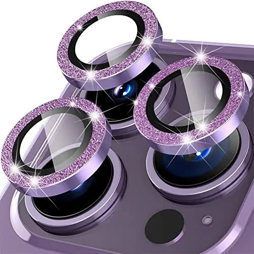 For iPhone 17 Pro Max 17Air 16 Metal Glitter Bling Lens Film HD Glass Camera Protective Cap For iPhone15 Camera Protector Ring RELUX.STORE