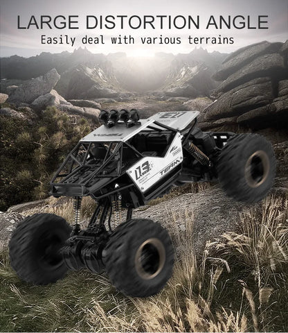 RC Cars Remote Control Car 1:12/16 Off Road Truck Metal Shell LED Headlights Offroad Monster RC Trucks 4WD All Terrain Toys Kids