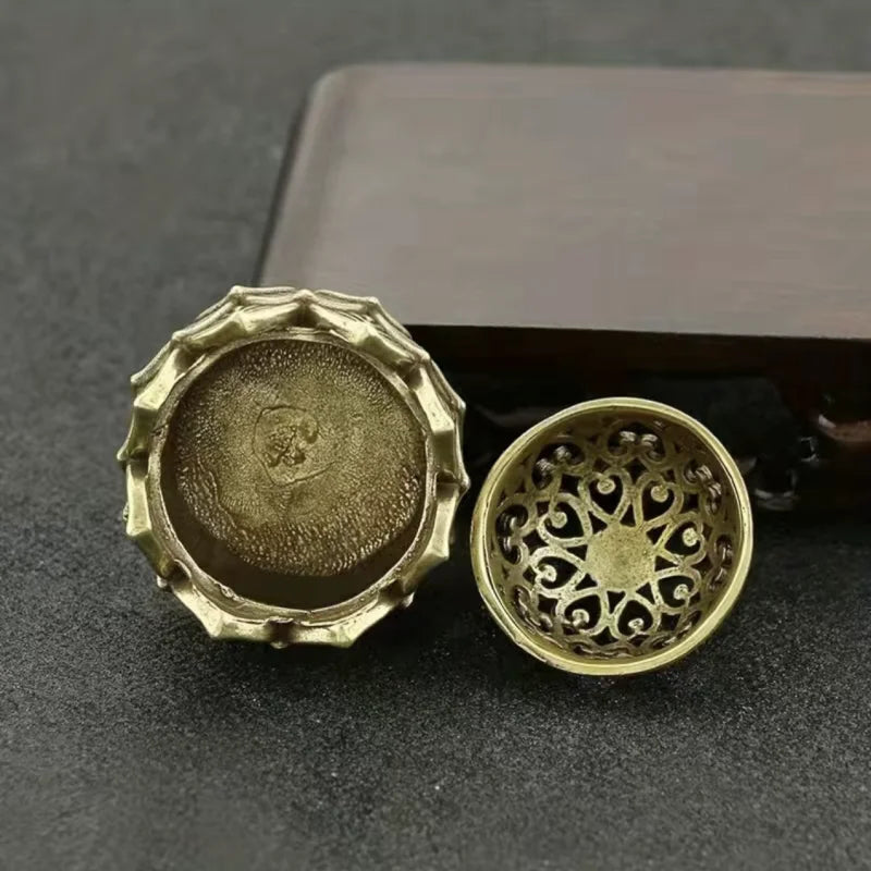 1pc Hollow Lotus Incense, Burner Hollow Incense Serving Tea Table Ornament, Mini Incense Burner RELUX.STORE
