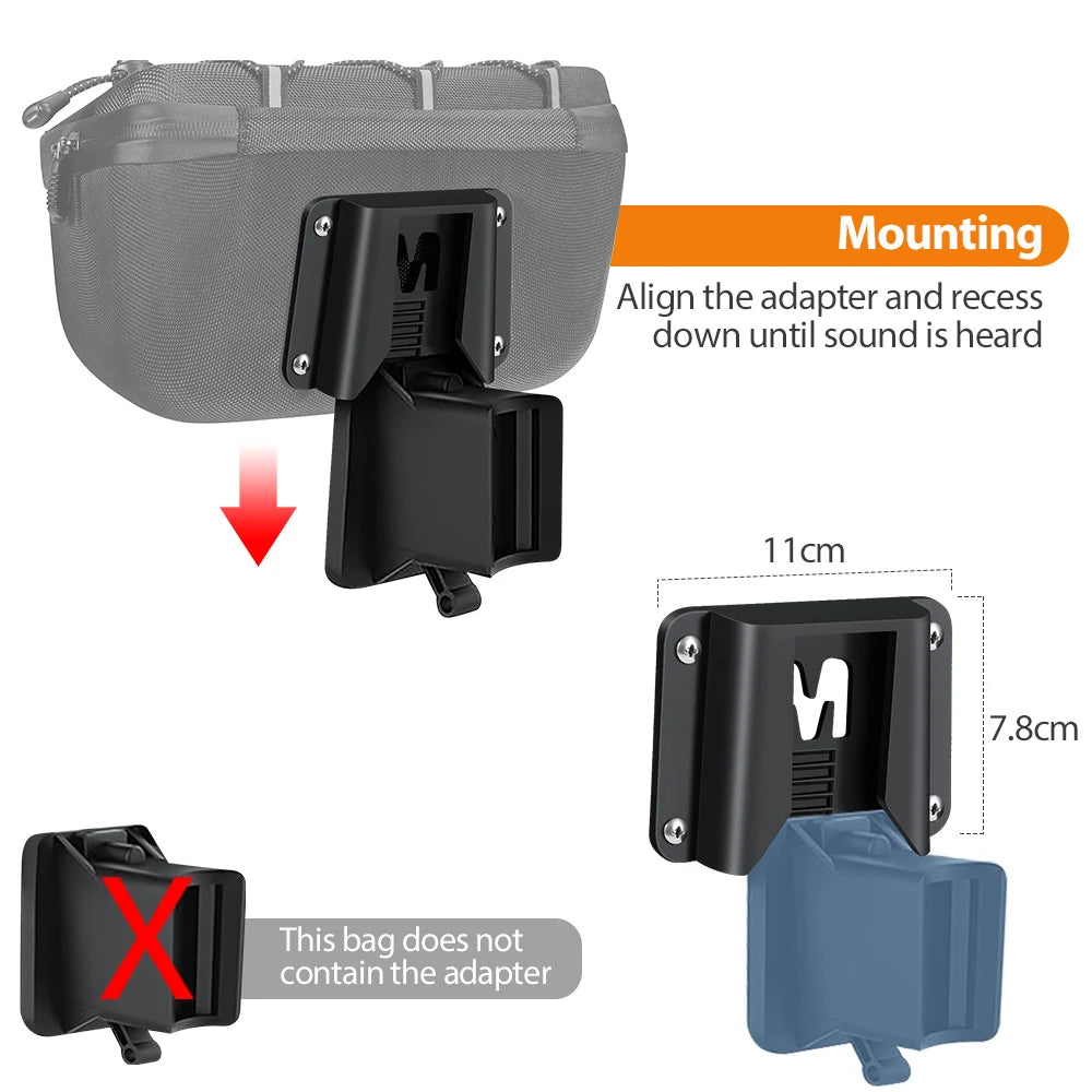 NEWBOLER Folding Bike Handlebar Bag Multi-functional Brompton Bag Bike Front Bag Bike Basket Bag For Brompton Folding Bike