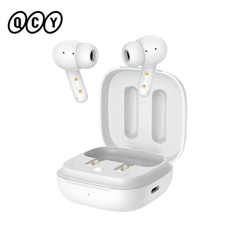QCY T13 ANC Earphone Bluetooth 5.3 Active Noise Cancellation -28dB Wireless Headphone Fast Charge Earbuds 0.068' Low Latency RELUX.STORE