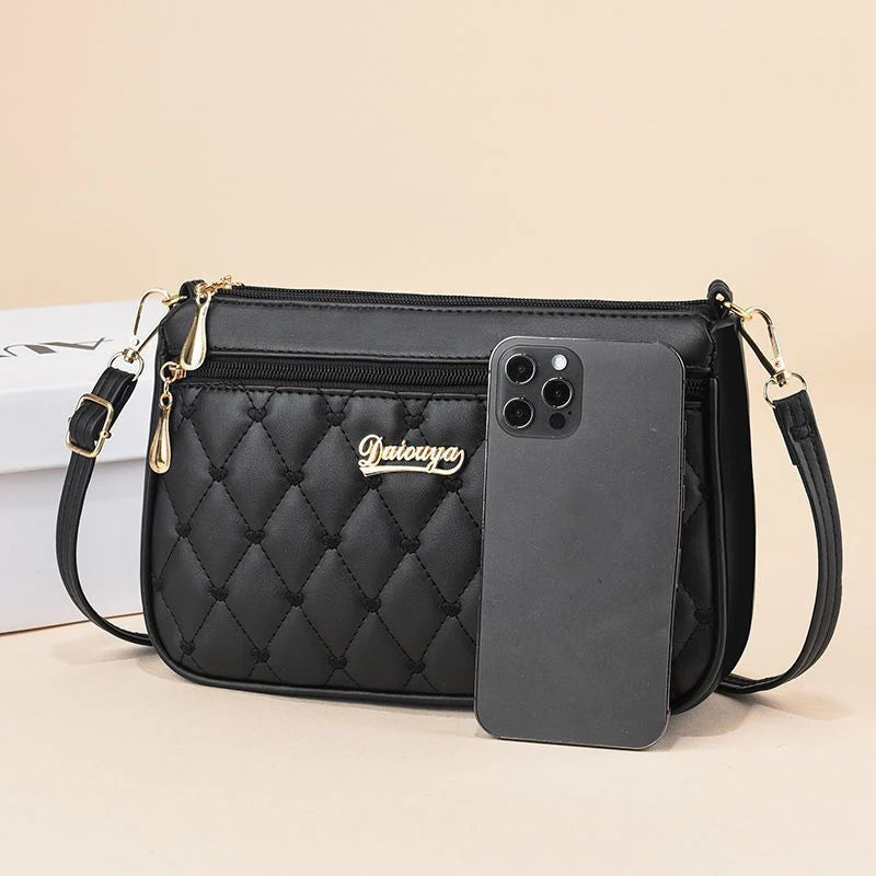 Embroidery Messenger Bags Women Leather Handbags Bags for Women Sac a Main Ladies hair ball Hand Bag RELUX.STORE