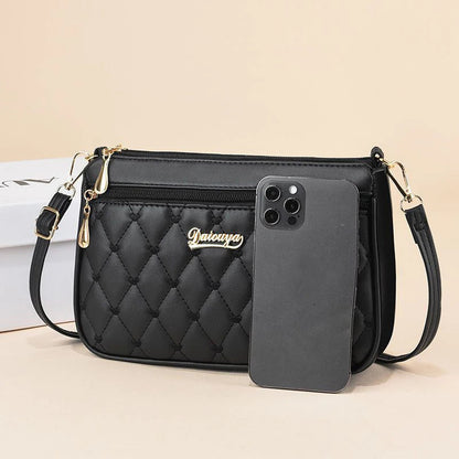 Embroidery Messenger Bags Women Leather Handbags Bags for Women Sac a Main Ladies hair ball Hand Bag RELUX.STORE