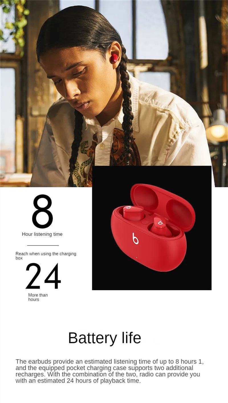Studio Buds Wireless Bluetooth Earbuds Noise Reduction Headset Ipx4 Waterproof Earphones Compatible With Android