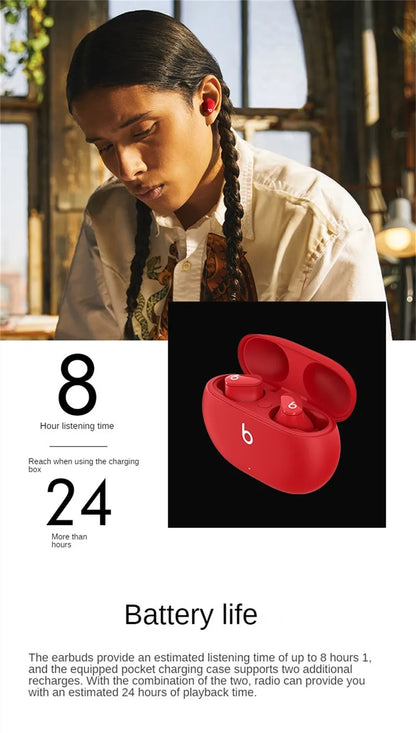 Studio Buds Wireless Bluetooth Earbuds Noise Reduction Headset Ipx4 Waterproof Earphones Compatible With Android