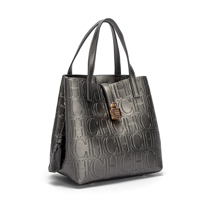 Classic Simple Solid Color Women's New 2024 Large Capacity Handbag Letter Element Women's Handbag RELUX.STORE