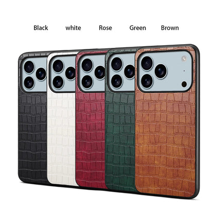 3D Texture PU Leather Case for iPhone 17Air 16e 17 16 15 14 Plus 13 12 11 Pro Max Shockproof Soft TPU Matte Cover Fundas Bumper RELUX.STORE