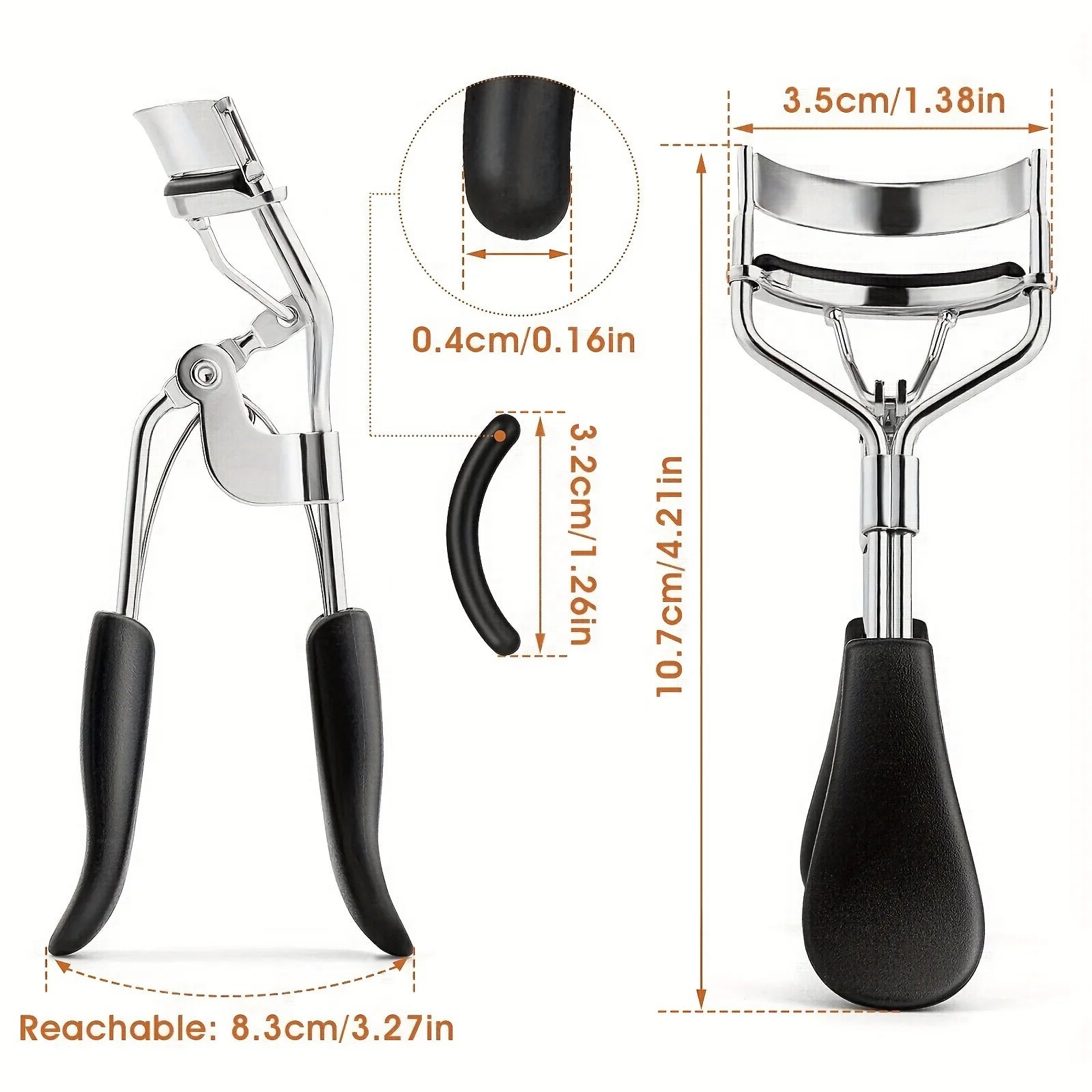 11/16PCS Eyelash Curler with 10pcs Replacement Pads Women Professional Eyelashes Curling Tweezers Clips Lasting Eye Makeup Tools RELUX.STORE