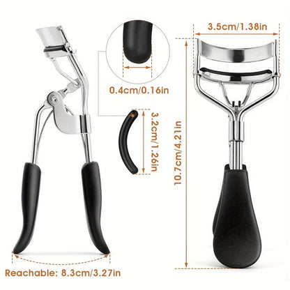11/16PCS Eyelash Curler with 10pcs Replacement Pads Women Professional Eyelashes Curling Tweezers Clips Lasting Eye Makeup Tools RELUX.STORE