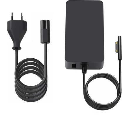 “65W 15V 4A Power Adapter for Microsoft Surface Pro/Go/Book – Fast Laptop Charger for Surface Pro 4/5/6/7/8/9, Go 1/2/3, Book 1/2/3/4 | Compatible with Models 1866, 1867, 1706, 1800, 1796”