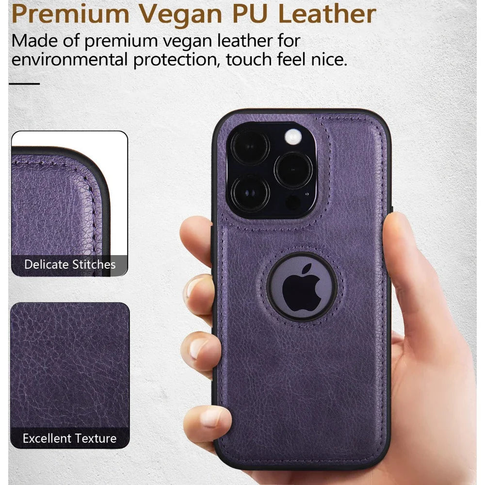 Ultra Thin Slim Business Leather Cover For iPhone 17 Air 16E 16 15 14 12  Pro Max 13 Mini Shockproof Phone Case RELUX.STORE