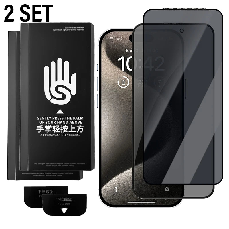 HD/Anti Spy Screen Protectors For iPhone 17 17Air 17Pro MAX Dust Free Installation Privacy Tempered Glass Anti Scratch Films RELUX.STORE